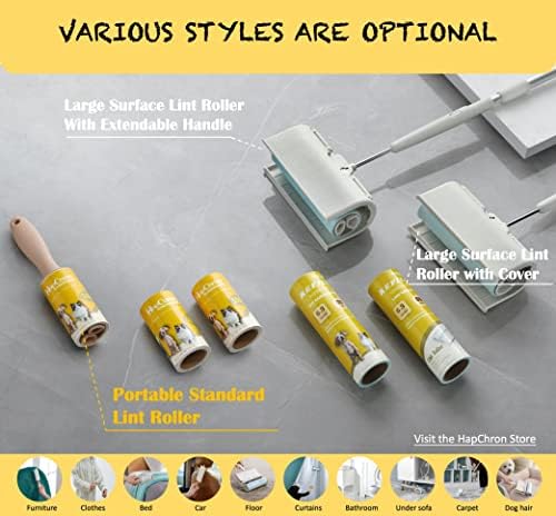 Lint Roller Refills 4", 600 Easy Tear Sheets, for Evercare, Extra Sticky