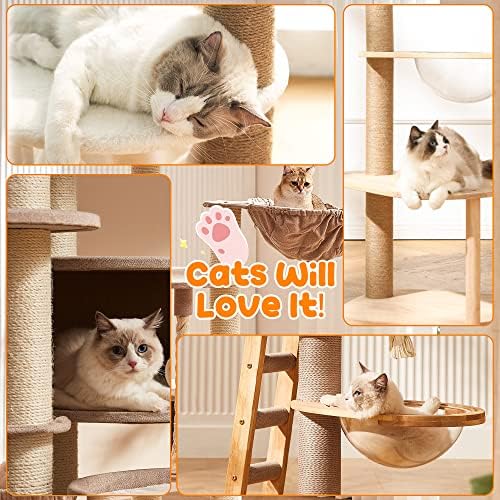 328FT 1/4 Inch Cat Scratching Sisal Rope for Cat Trees & Posts
