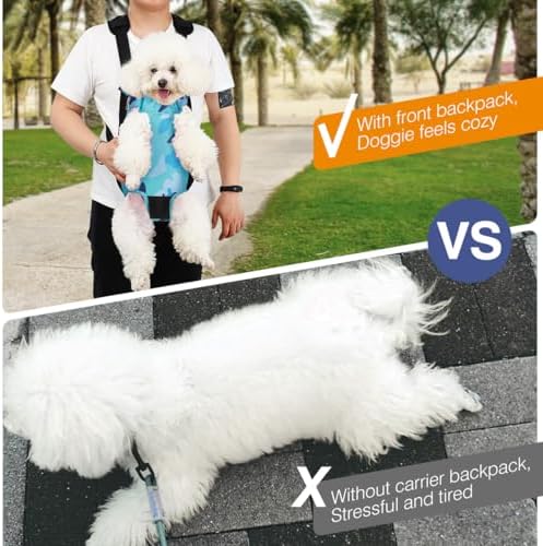Pawaboo Pet Front Carrier Backpack for Small Medium Dogs