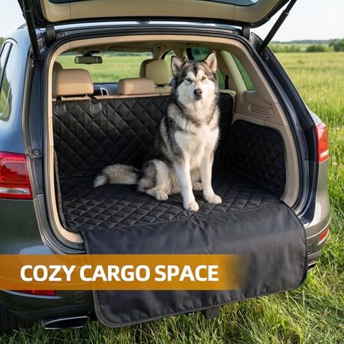 Dog Car Seat Cover for Back Seat – Waterproof Hammock for Cars, SUVs & Trucks, Heavy-Duty Non-Slip Backseat Protector, Easy to Install & Machine Washable, Pet Hammock Style Seat Cover
