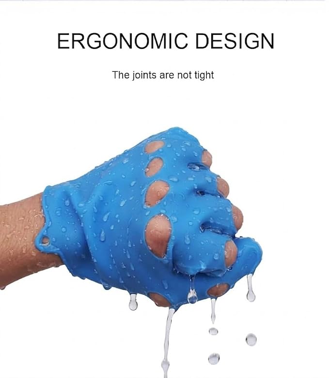 Pet Grooming Gloves for Cats & Dogs – Silicone Hair Removal Glove for Bathing, Shedding & Massage – Gentle Mitt for Long & Short Hair Pets with Drainage System