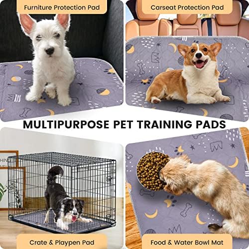 UPSKY Washable Pee Pads for Dogs 2 Pack 36"x41" Reusable Puppy Pads Waterproof Pet Training Pads, Non-Slip Dog Mats Fast Absorbent Whelping Pads for Playpen, Potty, Crate, Bed