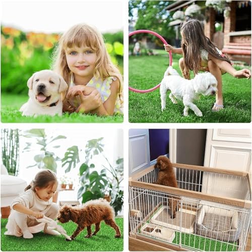 Artificial Grass Rug Turf for Dogs Indoor Outdoor Fake Grass for Dogs Potty Training Area Patio Lawn Decoration (59.1 x 39.3 Inch (Pack of 1))