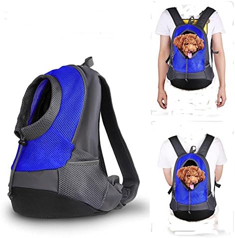 ELEOPTION Portable Outdoor Travel Pet Backpack Carrier Double Shoulder Pet Backpack Carrier for for Carrying Cat and Dog Pet Puppy (Medium, Green)
