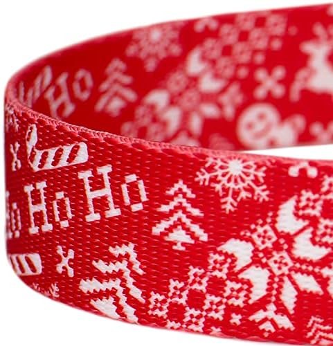 Country Brook Petz - Ho Ho Ho Everyday Dog Leash - Christmas Collection Featuring Festive Designs (6 Foot, 1 Inch Wide)