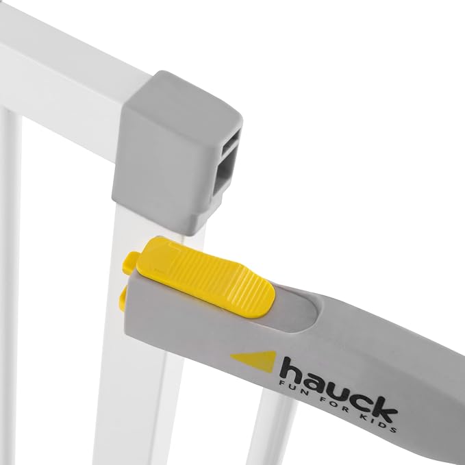 hauck Open N Stop Pressure Fit Baby and Pet Safety Gate, Accommodates 29 to 31" Wide Home Doorway, Stairway, or Hallway, White