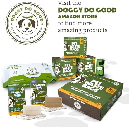 Doggy Do Good - Dog Poop Bags, Unscented, Leak-Proof Standard Size, 360-Pcs
