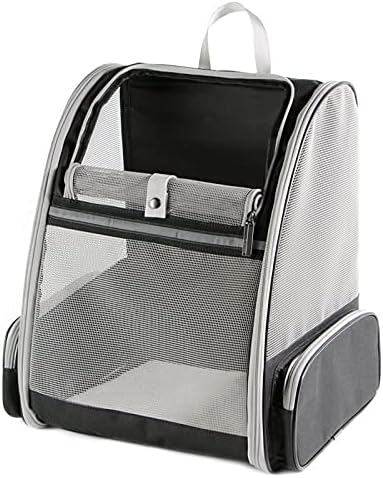 Ventilated Cats Dogs Rabbits Carrier Backpack for Small Pets and Puppies – Perfect for Outdoor Adventures and Vet Visits, Ultimate Comfort On-The-Go (Black)