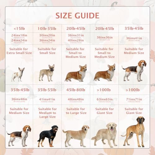 IEUUMLER Washable Pee Pads for Dogs, 2 Pack Pumpkin Pattern Reusable Waterproof Puppy Potty Pads, Non-Slip Absorbent Pet Training Pads for Playpen Crate Bed EU016 Pink Pumpkin, 36x36