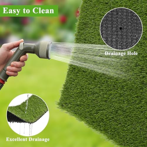 HEBE Fake Grass Turf Rug 20''x30'', Dog Grass Pee Pad for Potty Training