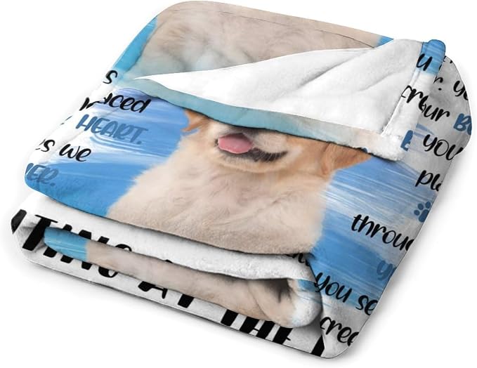 Artsadd Personalized Memorial Blanket with Pictures Pet Loss Sympathy Gift in Memory of Dog Cat Custom Photo Blanket