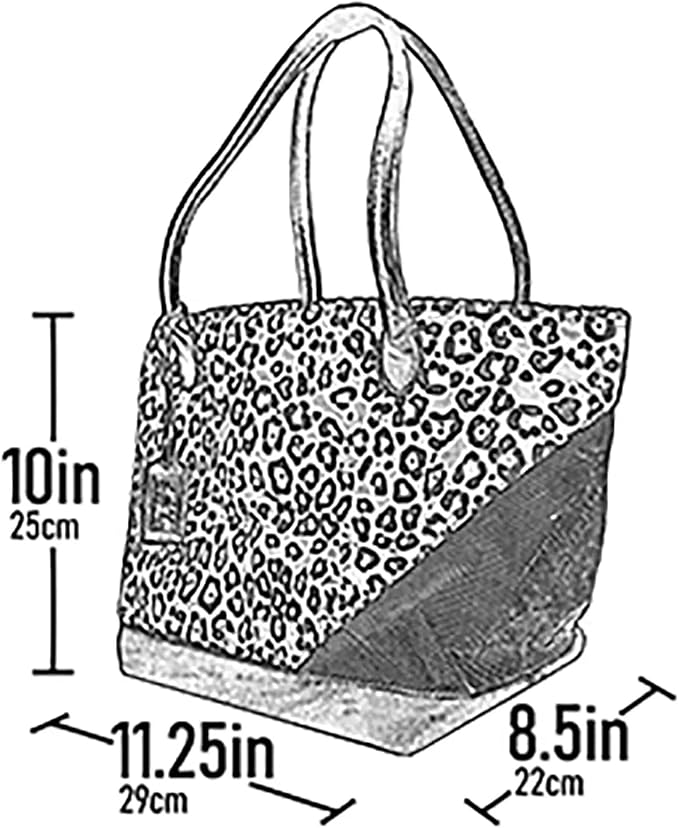 Pet Gear Carrier and Car Seat, Animal Print Tote | For Small Dogs & Cats