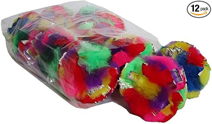 Jumbo Cat Crinkle Balls 3.5 Inch | 12 Pack | Interactive Indoor Cat Toy, Safe Lightweight Build with Durable Crinkle Material and Engaging Sound for Active or Larger Cats