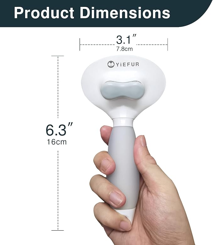 Cat Brush for Shedding, Self Cleaning Brush for Long & Short Hair Cats | Removes Loose Hair,Gentle Massage,For Indoor Cats,Reduces Shedding,Soft Rounded Tips,Ergonomic Silicone Handle,Easy Grooming