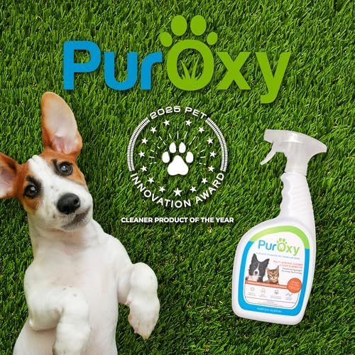 Pet Odor & Stain Remover, 32oz Trigger Spray – Bleach-Free, Ammonia-Free Stabilized Peroxide – Fast Odor Knockdown, Low Residue – Carpet, Upholstery, Tile, Sealed Wood & Artificial Turf