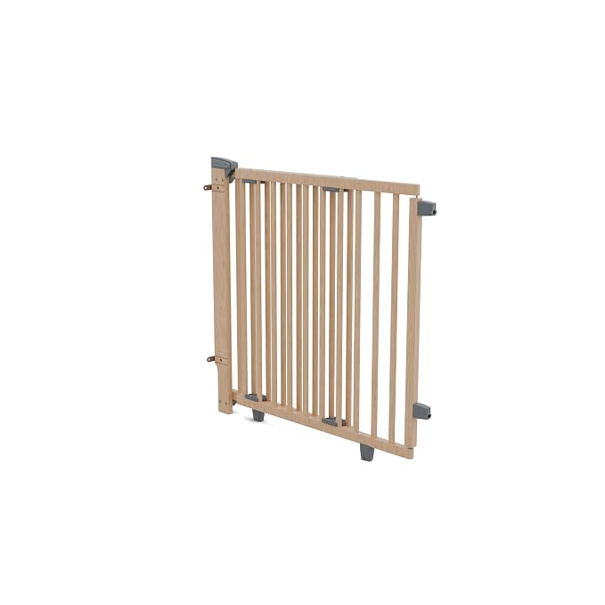 Baby Delight SizeWise™ Wood Hardware Mounted Safety Gate 26"-37" | Secure Wall-Mounted Design for Doorways & Hallways | Extra-Wide Walk-Through Opening | Easy Installation | PEFC Certified Beech Wood