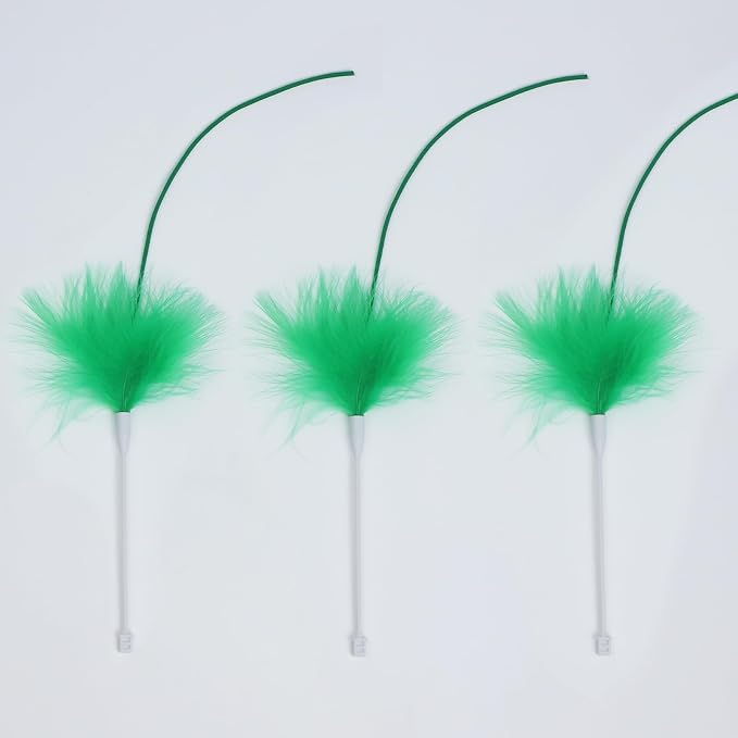 umosis Hide-n-Seek Cat Toy Replacement Feather Wands for P43 cat Toy,Only 3 pcs Accessoriesis
