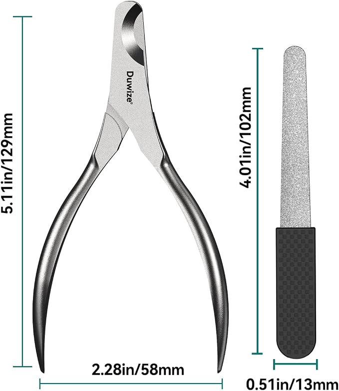 Dog Nail Clippers - All Steel Material, 1.22-Inch Large Opening, Built-in Spring, No Fur Pinch, for Medium to Large Dogs and Cats, Professional Pet Nail Trimmers, with Free Nail File (Matte)