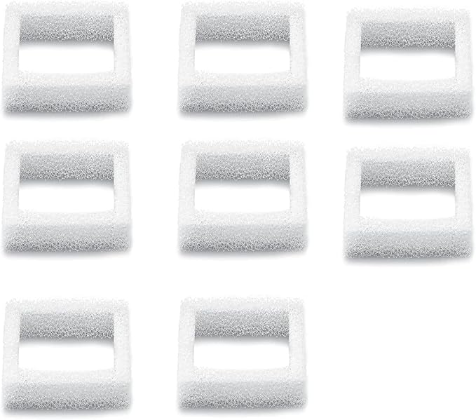 Cat water fountain pre-filter sponge 8 pack for ceramic cat fountain and stainless steel pet water fountain