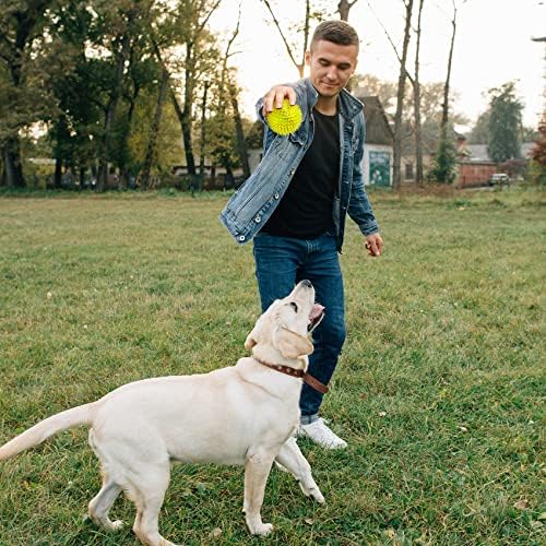VITEVER 3.5” Squeaky Dog Toy Balls (6 Colors) Puppy Chew Toys for Teething, BPA Free Non-Toxic, Spikey Dog Balls for Medium, Large & Small Dogs, Durable Toys for Aggressive Chewers (Pack of 2)