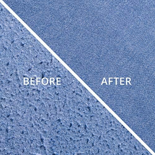 GLEENER Battery-Free Fabric Shaver & Lint Brush | Ultimate Fuzz Remover Sweater Comb | Lint Remover and Depiller for Clothing & Furniture (Navy)