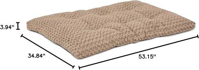 MidWest Homes for Pets Plush Ombre Swirl Dog Bed; Mocha 54-Inch for Giant Breeds