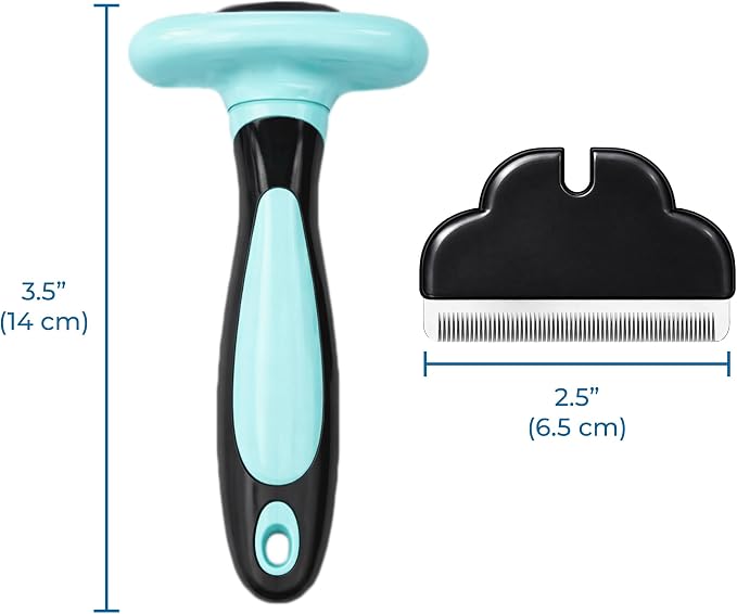 SunGrow Dog & Cat Deshedding Brush, Minimizes Shedding, Enhances Coat Health, Gentle on Skin, Suitable for Rabbits & Ferrets