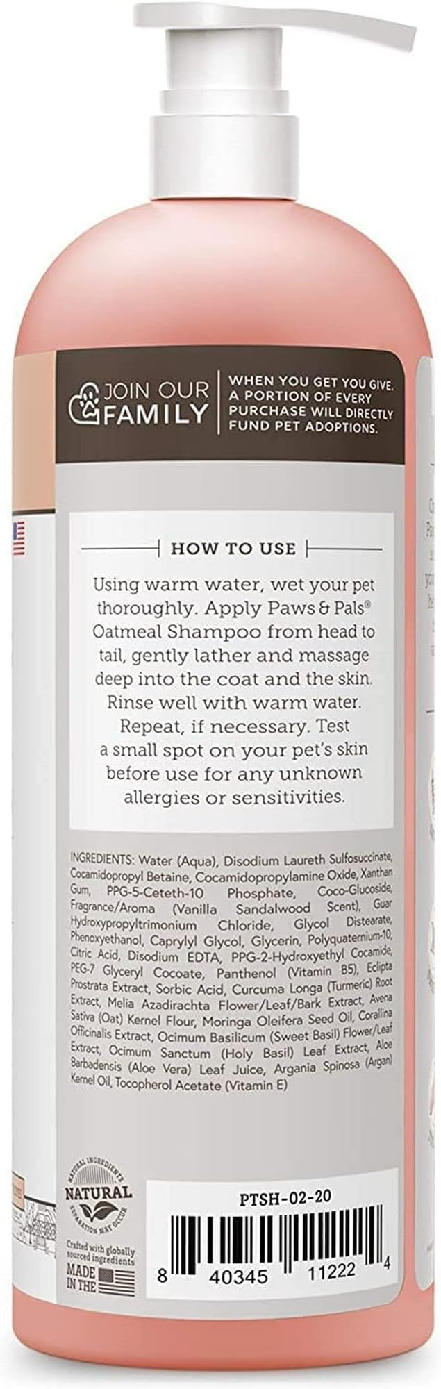 Natural Oatmeal Dog-Shampoo and Conditioner - 20oz Medicated Clinical Vet Formula Wash for All Pets Puppy & Cats - Made with Aloe Vera for Relieving Dry Itchy Skin Packaging may Vary
