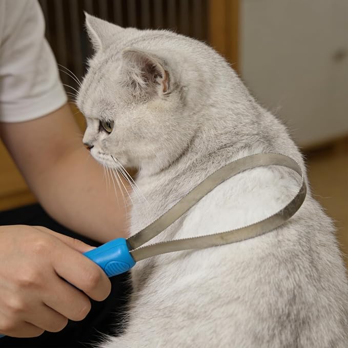 Deshedding Tool Grooming Brush for Horse Dog Cat(Single Loop) | Horse Shedding Tool, Stainless Steel Shedding Blade for Horses & Dogs, Dog Shedding Brush for Double Coat Dogs