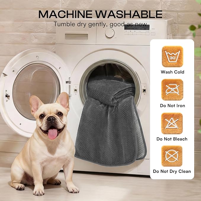 Luciphia Waterproof Blanket for Small Dog Cat Puppy Ultra-Soft & Calming Pet Throw Reversible Warm Fleece Durable Furniture Crate Couch Cover Protector Machine Washable Leakproof Grey, S (40''x28'')