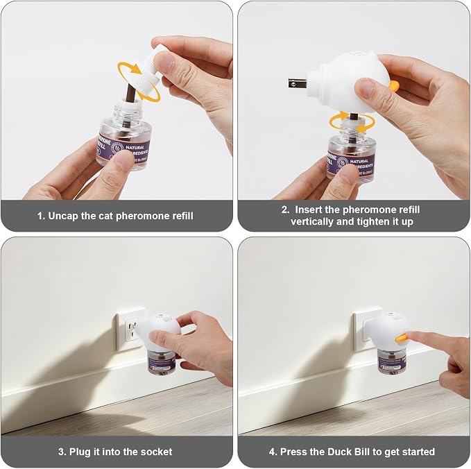 Reespring Cat Pheromone Diffuser Plug in only - Does not Include Cat Pheromone Refill- 2 Pack