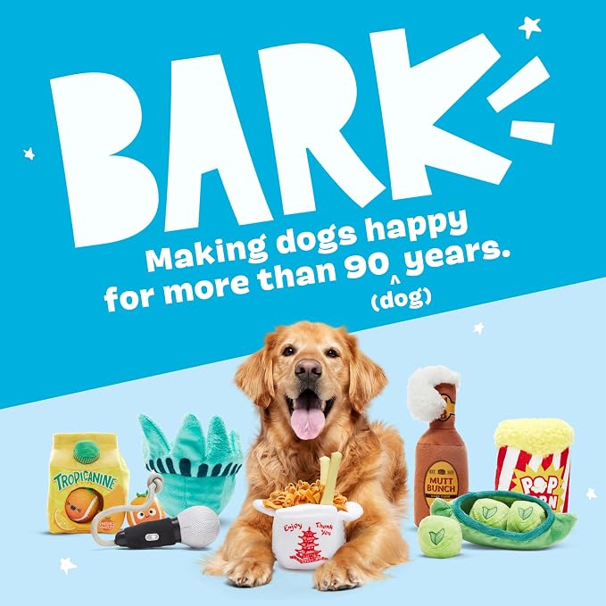 BarkBox Super Tasty Tuna Sushi Dog Toy | Plush Nigiri Toy with 2 Squeakers, Super Soft Fuzz & Fluffy Filling | for Small to Medium Dogs