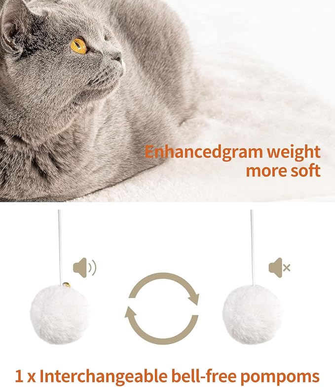 43.7" Cat Tree, Modern Cat Tree Tower, Cat Tower for Indoor Cats Large Adult, Cat Condo with Scratching Post, Large Perch and Removable Pads, White