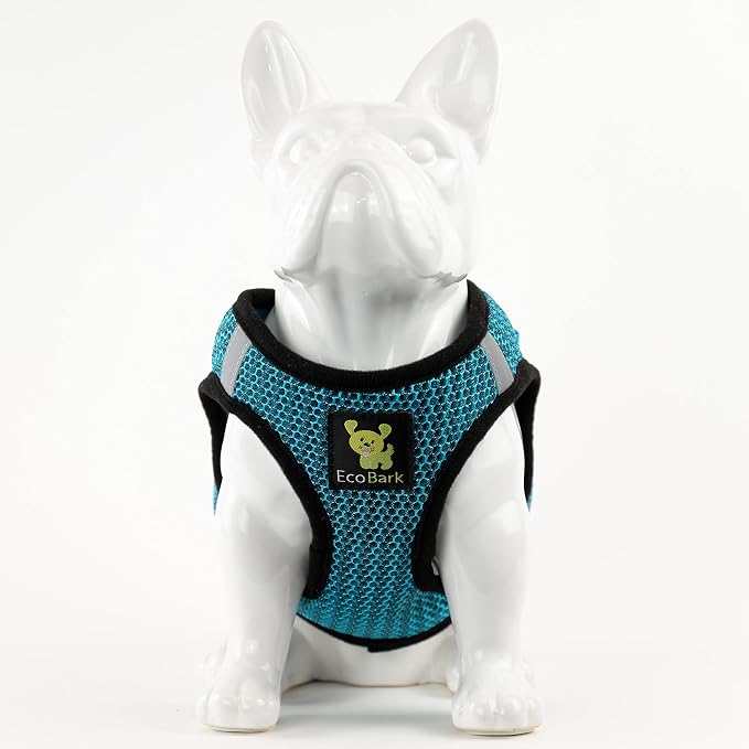 EcoBark Step in Dog Harness Reflective Soft Ultra Padded Mesh Dog Harnesses for XXS, XS, Small, and Medium Dogs Eco-Friendly Comfort Secure Halter No Pull Adjustable Pet Vest