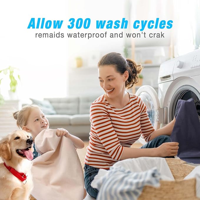 Dog Bed Covers Replacement Washable 100% Waterproof Dog Bed Sheets, Soft & Noiseless Pet Bed Cover, 2 Pack, 30" x 20" Beige