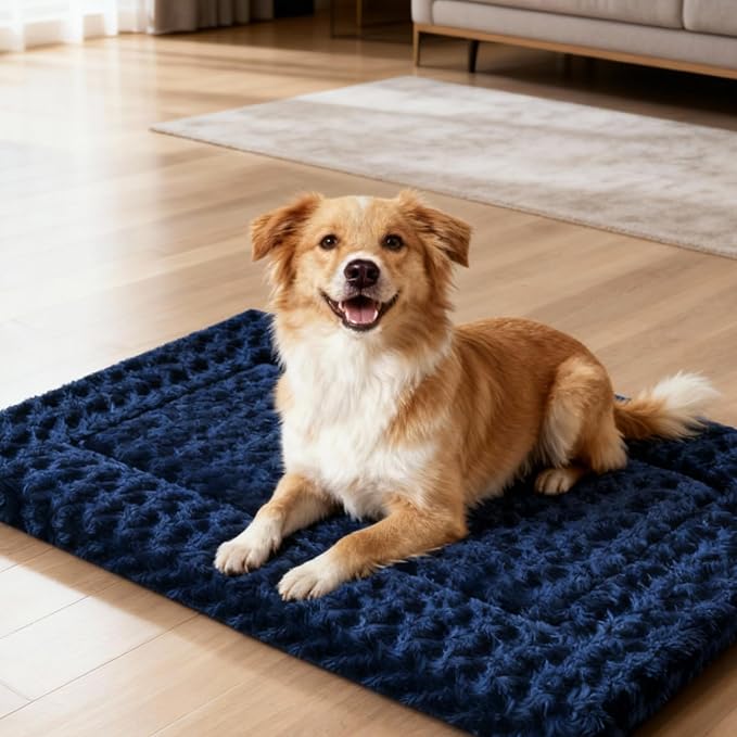 Dog Bed Mat - Comfortable Kennel Pad, Multi-Purpose Crate Bed for Dogs & Cats, Soft Support