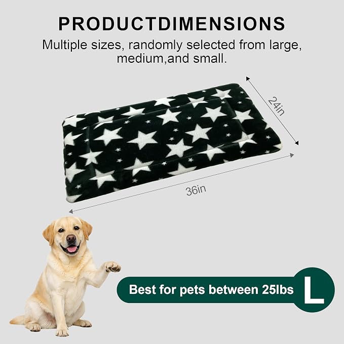 Washable Dog Bed Mat with Anti-Slip Bottom, Deluxe Plush Memory Foam Crate Pad & Waterproof Outdoor Kennel Mat for Dogs & Cats-Durable Crates Beds, Large Medium Small Puppy Size36 x 24",Green