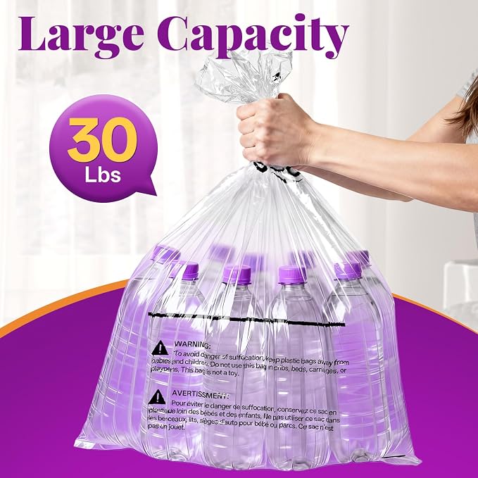 180 Pack Cat litter Bags Fit Litter Box Robot 5/4/3 Waste Bags,30LBS Heavy Duty Automatic Litter Box Liners,Transparent,Sensor-Compatible,9-11 Gallon,Leak-Proof,Replacement Cat Waste Liners