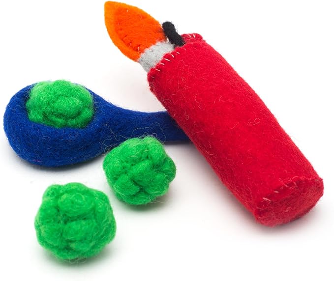 Glaciart One Catnip Pipe, Nuggets and Lighter Cat Toy Set | Cat Crack for Funny Kittens, Stimulating Toys for Boredom, Exercise & Play | Filled w/Organic Catnip to Excite/Calm Kitty | Organic Idea