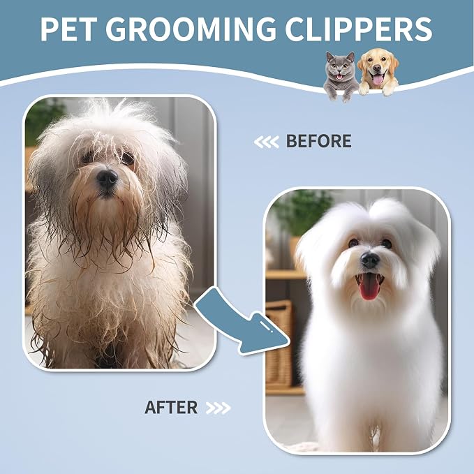 Self Cleaning Pet Shedding Brush for Long Short Haired Dogs & Cats (Large) | One-click hair removal, removes loose fur/tangles/mats, gentle on skin, stainless steel teeth, ergonomic handle