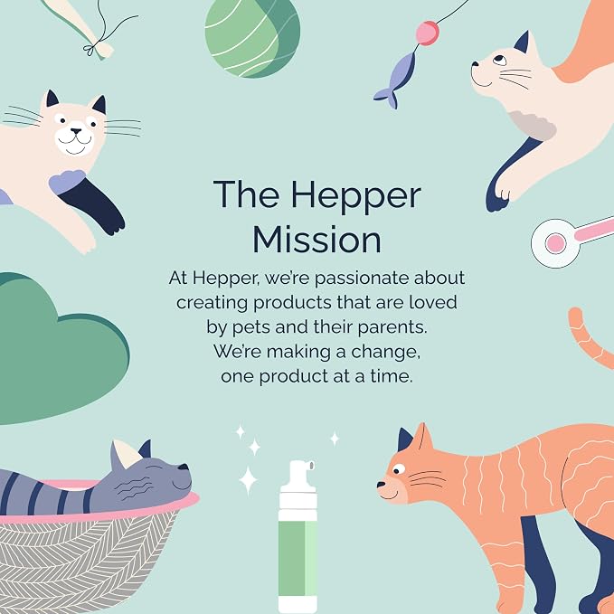 Hepper Waterless No Rinse Dry Shampoo for Dogs & Cats - 8oz