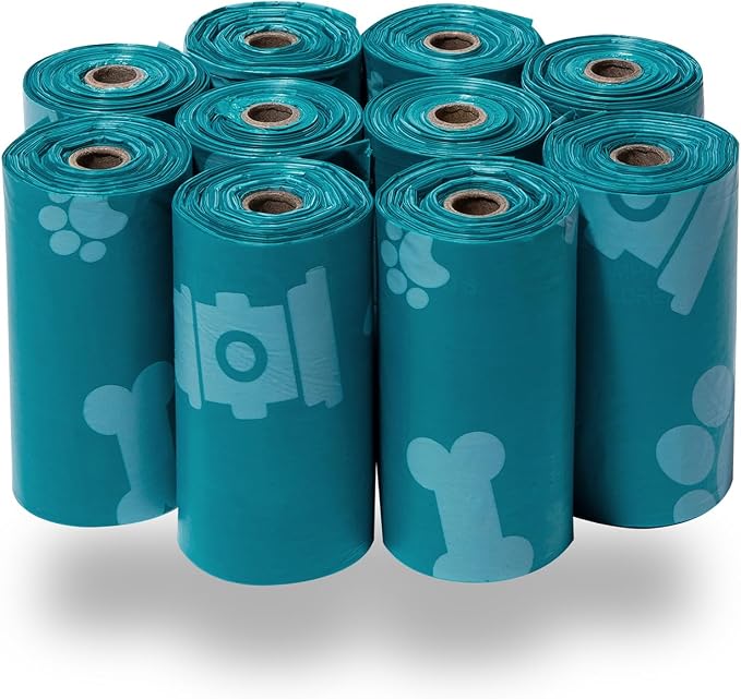 Best Pet Supplies Dog Poop Bags for Waste Refuse Cleanup, Doggy Roll Replacements for Outdoor Puppy Walking and Travel, Leak Proof and Tear Resistant, Thick Plastic - Assorted, 600 Bags