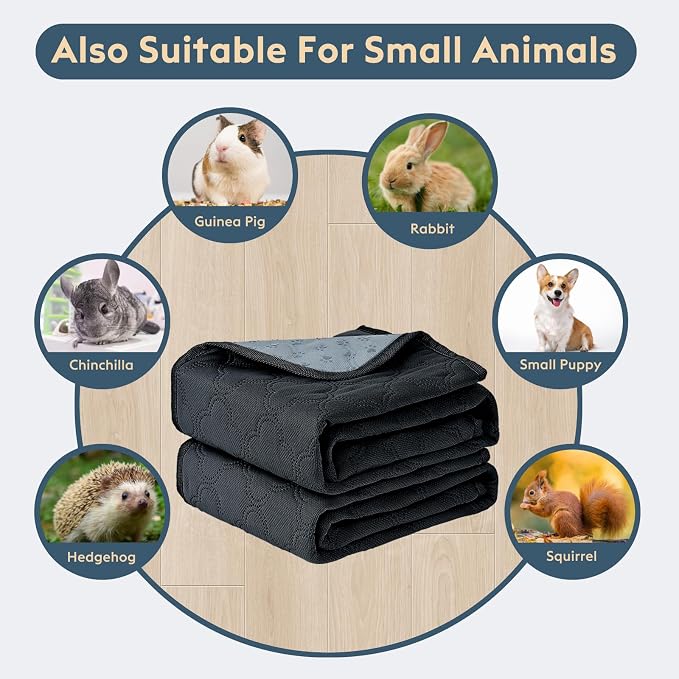 FunFurry Washable Pee Pads for Dogs - 2 Pack Reusable Pee Pads,Waterproof Puppy Pads,Pet Training Pads,Super Absorbent with Dog Paw Shape Non-Slip Backing (Dark Grey, 24" X 24" - 2 Pack)