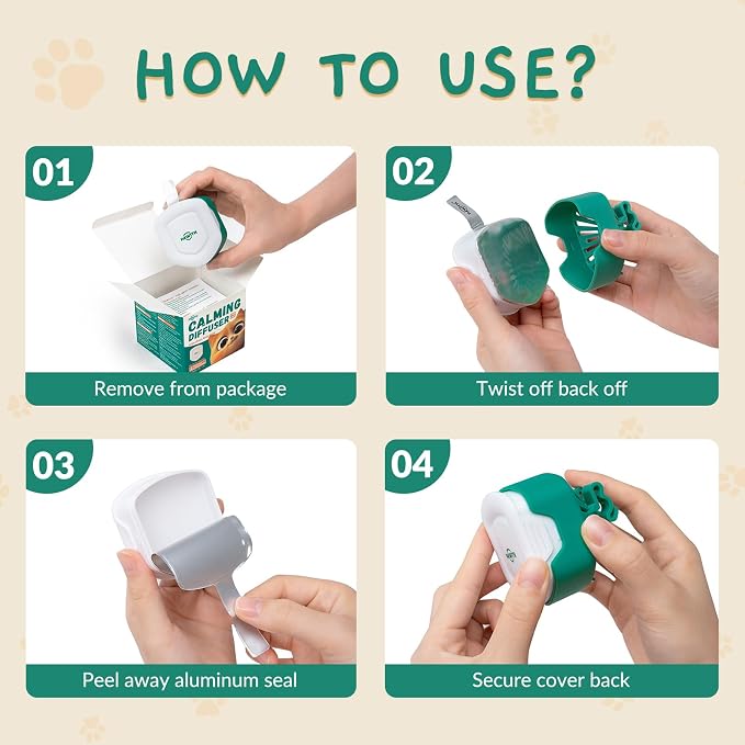 Cat Calming Gel Diffuser for Travel – Pheromone Diffuser for Cats & Kittens to Reduce Anxiety and Stress-Related Behaviors, No Electricity Needed, Long-Lasting Enhanced Calming Aid (1 Pack)
