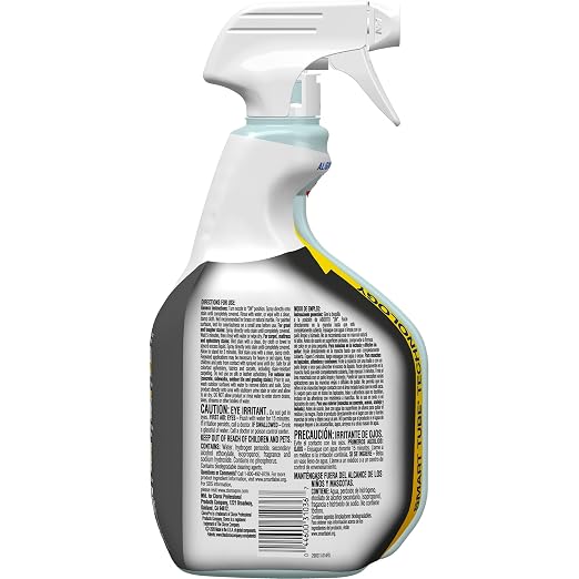 CloroxPro Urine Remover for Stains and Odors Spray, Clorox Pet Urine Remover Spray, Great for Hard Surfaces, Carpet, Linens and Mattresses, 32 fl. oz., Pack of 9