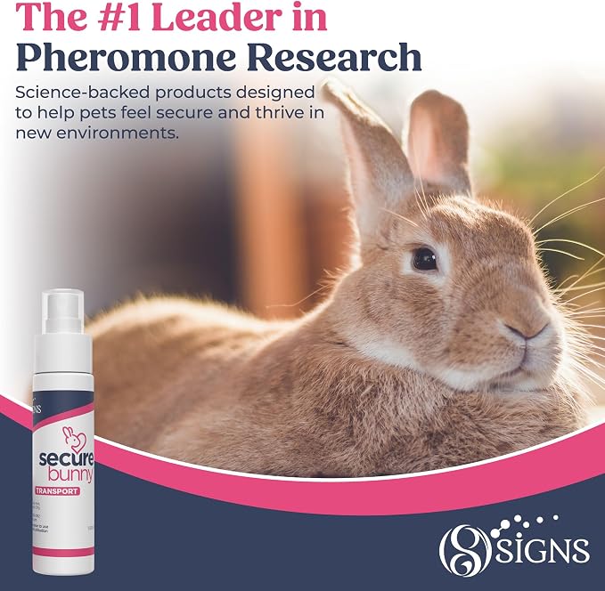 SIGNS SecureBunny Transport, Water Based Calming Travel Spray, Naturally Supports Calm and Wellbeing, Naturally Relieving Anxiety and Stress
