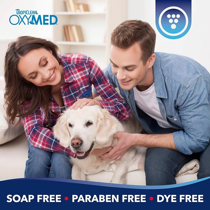 TropiClean OxyMed Enzymatic Dog Ear Cleaner, Vet Recommended, 4 oz