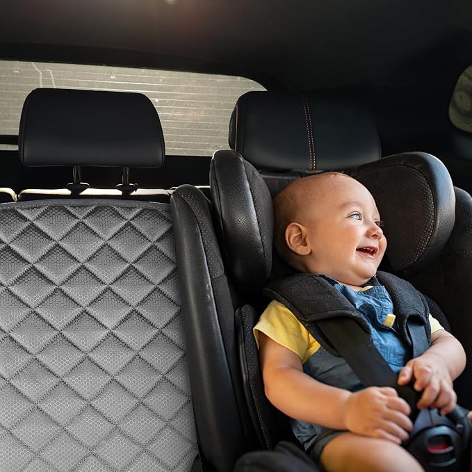 PETICON Waterproof Scratchproof Pet Bench Seat Covers for Cars, SUVs, Nonslip Durable Back Seat Cover for Dogs, 600D Oxford Fabric, Machine Washable