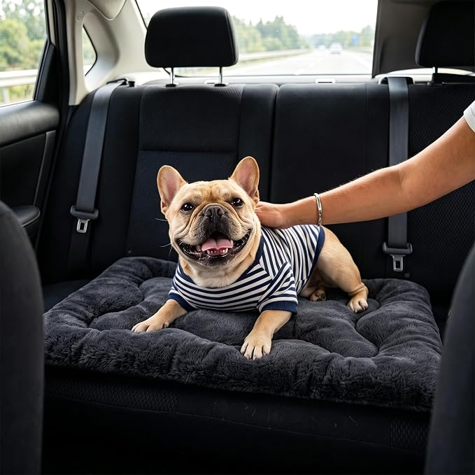 Dog Bed 30" for Metal Crate Pad, Washable Kennel Mat for Medium Dogs & Pets | Soft faux rabbit fur, non-slip,machine wash/dry, plush cushioning, for crates, floors & travel, multiple sizes for all breeds