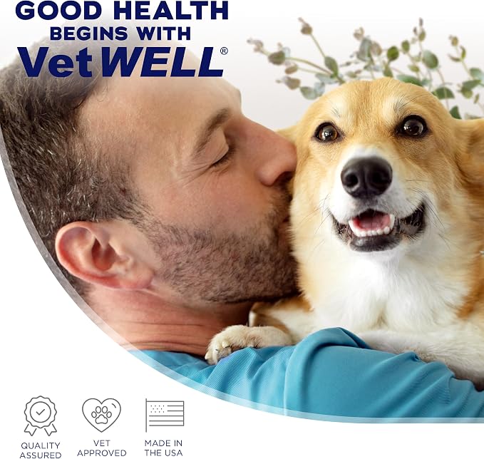 EarWELL by VetWELL Dog Ear Wipes - Otic Cleaning Wipes for Infections and Controlling Ear Odor in Pets - 100 Count